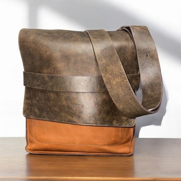 Sons of Trade Other - Sons of Trade Brown Leather Rubicon Rucksack Crossbody Messenger Bag Daypack